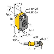 Turck - Lichttaster energetisch Opto Sensor QS18VN6WQ5 Lichttaster − 1 Stück