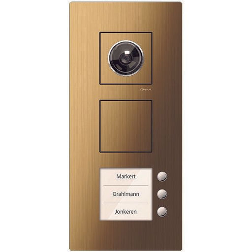 TCS Tür Control - Türstation für Türkommunikation Video Außenstation CAE2103-0151 3 Tasten, re, AP br