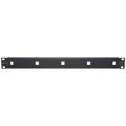 Dätwyler IT Infra - Patchpanel Kupfer Rangierpanel 19Z 1HE sw 1407689