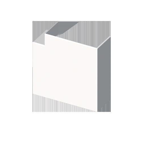 Unex - Flachwinkel für Leitungführungskanal Flachwinkel 73223-2 rws RAL9010 40x110 − 6 Stück