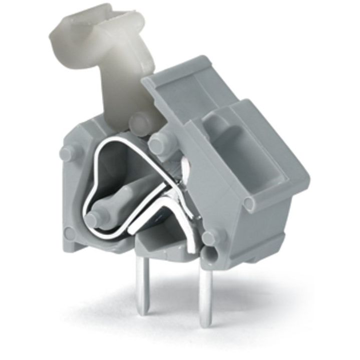 WAGO - Leiterplattenklemme Anreihbare Leiterplattenk. 256-852 Drücker,2,5mm²,dgr − 100 Stück