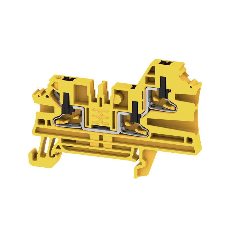 Weidmüller - Durchgangs-Reihenklemme Klemme AL3C 2.5 FE PUSH IN, 2.5 mm² − 50 Stück