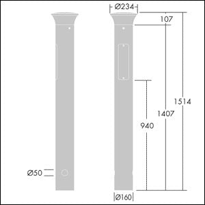 Thorn - Wegeleuchte LED - Pollerleuchte ADELIEBS 1 #96273300