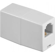 Goobay - Modulare Kupplung RJ11 Kupplung 93052 ws,Bu/Bu − 10 Stück