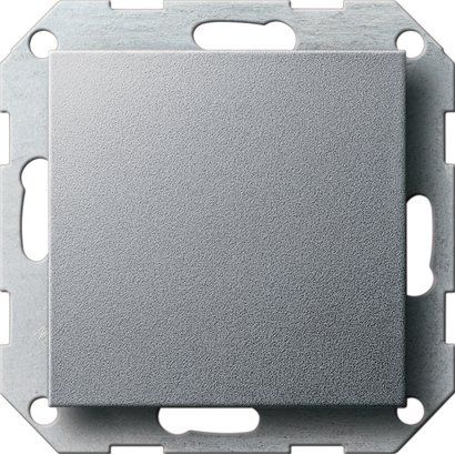 Gira - Einsatz/Abdeckung für Kommunikationstechnik Blindabdeckung alu 026826 System55
