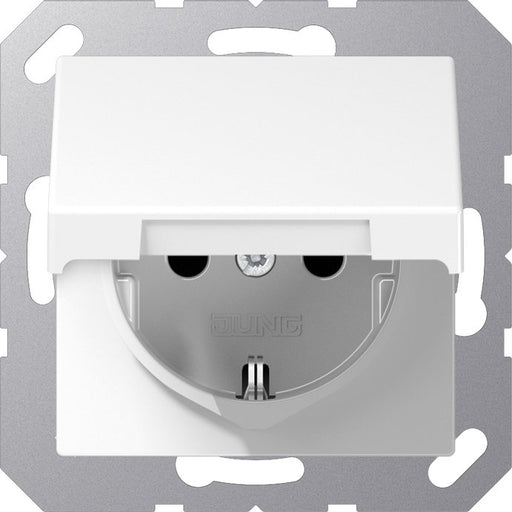 Jung - Steckdose SCHUKO-Steckdose 16A 250V A 1520 KIKL WW Klappdeckel