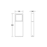 Brumberg Leuchten - Wegeleuchte LED-Pollerleuchte 65221103 3000K, graphit