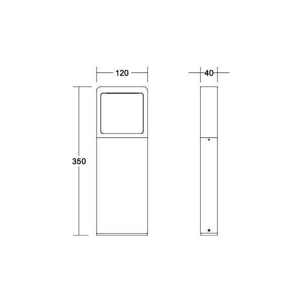 Brumberg Leuchten - Wegeleuchte LED-Pollerleuchte 65221103 3000K, graphit
