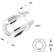 HKL - Kabelverschraubung 1234N3802 sigr,D=4-8mm − 50 Stück