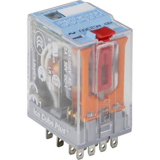 Comat Releco - Schaltrelais Miniature-Relais QRC blau C9-A42/AC230V-Releco 14-pin, 4 CO − 10 Stück