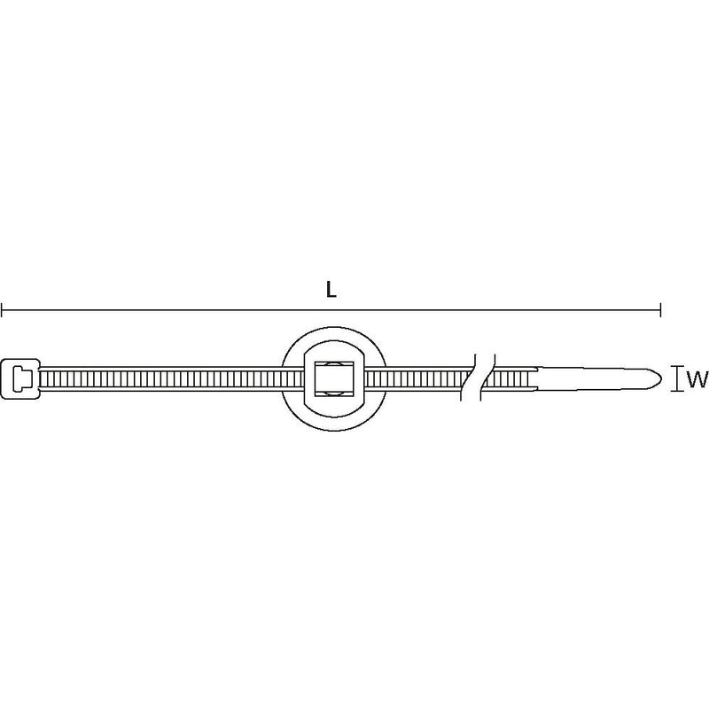 HellermannTyton - Kabelbinder Befestigungsbinder 150-55941 − 500 Stück