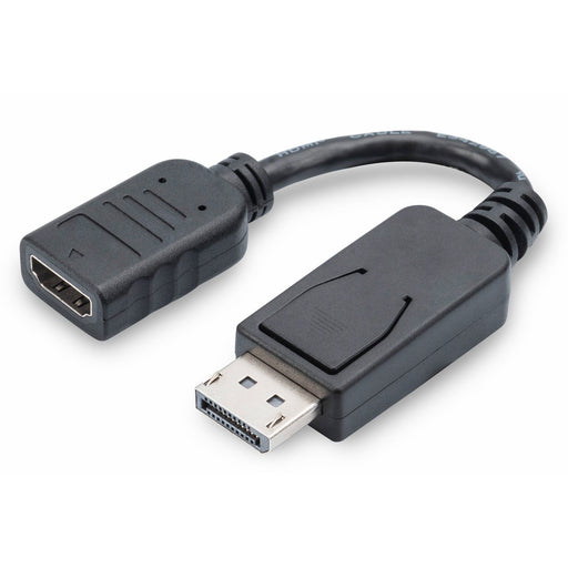 DIGITUS - Konfektioniertes A/V-Kabel DisplayPort Adapterkabel AK-340400-001-S 0.15m, sw