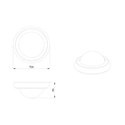 BEG Brück Electronic - Zubehör/Ersatzteile für Bewegungsmelder Abdeckring 93736 anthrazit