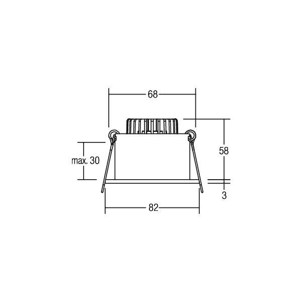 Brumberg Leuchten - Downlight/Strahler/Flutlicht LED-Einbaudownlight 39266073