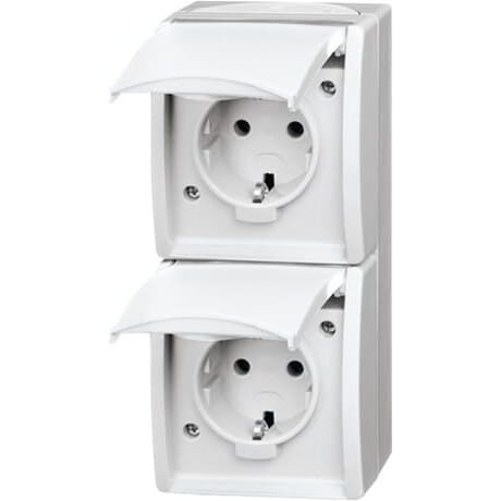 Busch-Jaeger - Steckdose SCHUKO-Zweifachsteckdose 20-02 EW-54