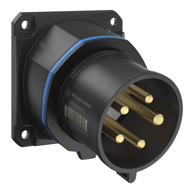 Walther Werke - CEE-Gerätestecker (IEC 60309) CEE NEO Phasenwender FW713509PH schräg 16A5P9h IP54 − 10 Stück