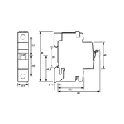 Doepke - Leitungsschutzschalter DLS 6HSL C16-1 6KA