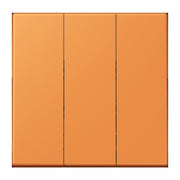 Jung - Abdeckung/Bedienelement für Installationsschalterprogramme Wippe 3fach LC 993 BF 225 orange clair (32081)