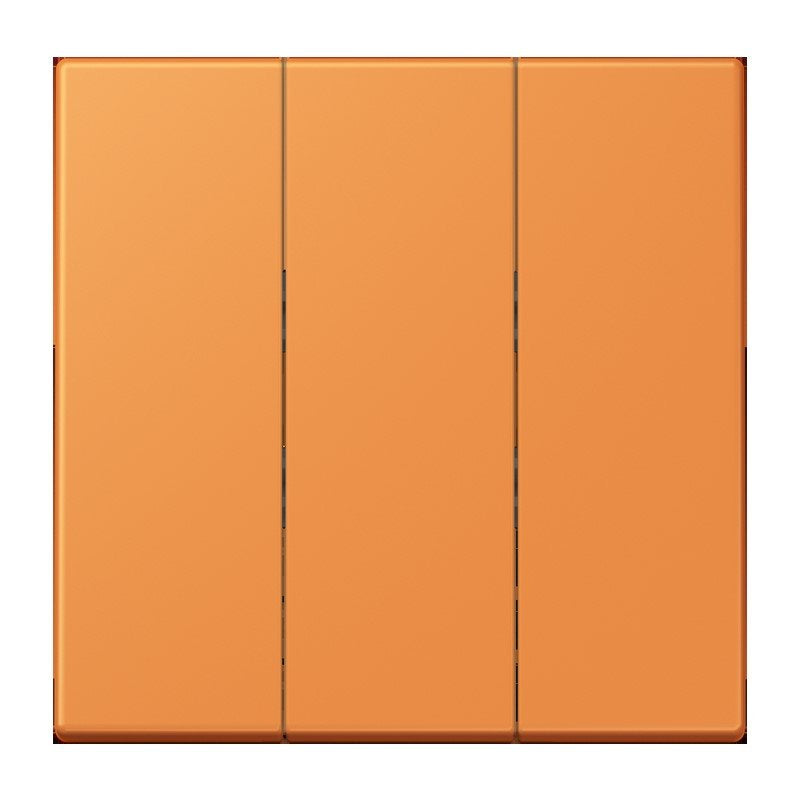 Jung - Abdeckung/Bedienelement für Installationsschalterprogramme Wippe 3fach LC 993 BF 225 orange clair (32081)