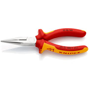 Knipex - Flachzange Flachrundzange 25 06 160 SB mit Schneide, 160mm