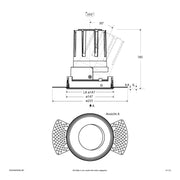 EVN Lichttechnik - Downlight/Strahler/Flutlicht LED-Einbauleuchte modular F02R09AM3830L38P Konfigurationstype