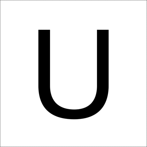 RZB - Beschriftung Buchstaben/Zahlen Buchstabe "U" 99223.013.U 120mm