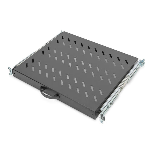 DIGITUS - Komponente für den Ausbau (Schaltschrank) Ausziehbarer Fachboden DN-19 TRAY-2-600-SW 1HE,RAL 9005