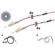 Metz Connect - System-Patchkabel LWL OpDAT VIK Universalkabel 152U047JJ5075G 4xOM4, LC-LC, 75 m
