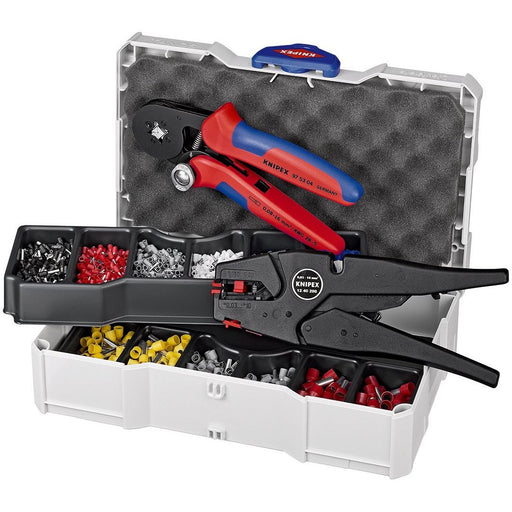 Knipex - Sortimentskasten für Anschluss- und Verbindungstechnik Crimp-Sortiment 97 90 10 für Aderendhülsen