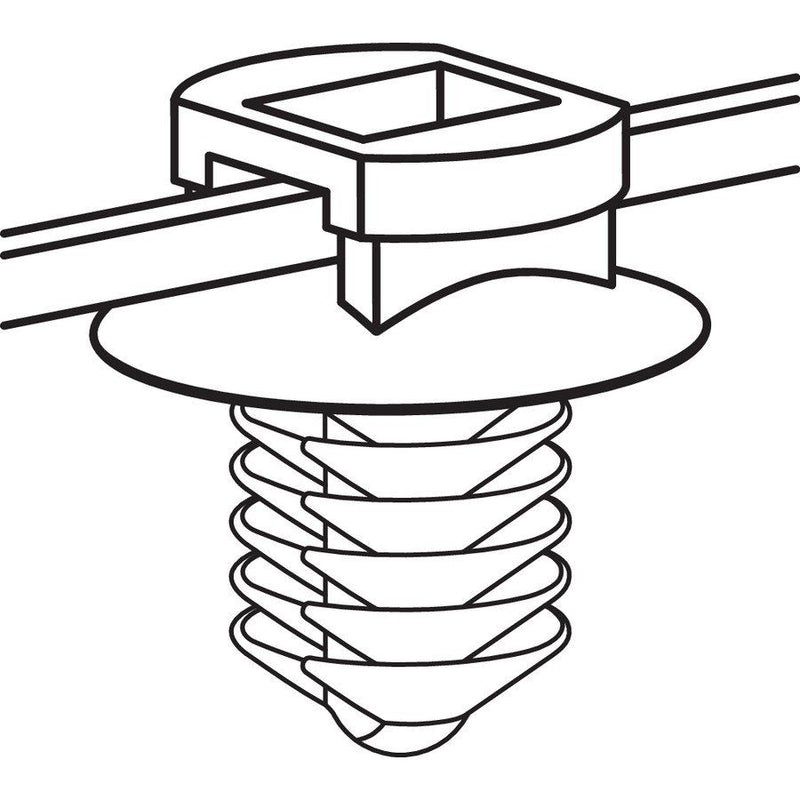 HellermannTyton - Kabelbinder Befestigungsbinder T50RFT8 2-tlg − 500 Stück