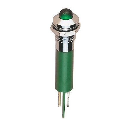 Scharnberger+Hasenbein - Leuchtmelder, Komplettgerät LED-Signallampe Innenrefl. 38375 5mm 230VAC u-grün