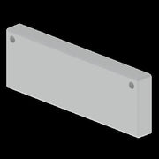 Unex - Endstück für Kabelrinne Endstück 66213 60x200 lgr − 2 Stück