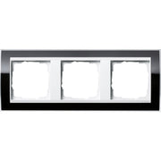 Gira - Abdeckrahmen 3fach 0213733 klar schwarz