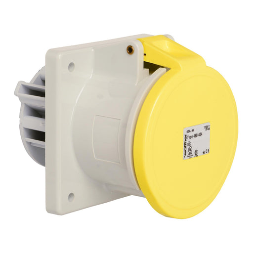 Walther Werke - CEE-Anbausteckdose (IEC 60309) Anbaudose gerade 63A 460404 4P 110V 4h IP44