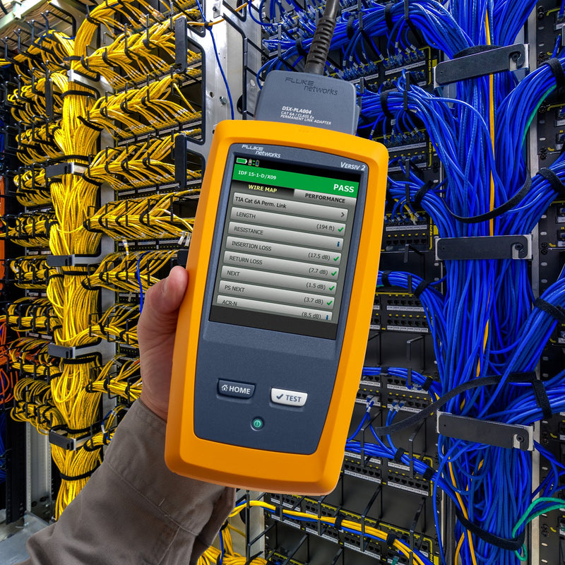 Fluke Networks - Mess-/Testgerät für Kommunikationstechnik Cable Analyzer DSX2-5000QI/G INT 1 GHz+WiFi Adapter