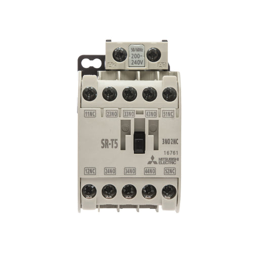Mitsubishi Electric - Leistungsschütz zum Schalten von Wechselstrom Hilfsschütz SR-T5 AC400V 4A1B 4S+1Ö