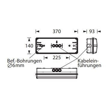 Lichtline - Sicherheitsleuchte LED-Sicherheitsleuchte K44W650033WSL Einzelbatterie