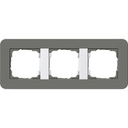 Gira - Abdeckrahmen 3fach 0213413 Dklgrau/Reinweiß