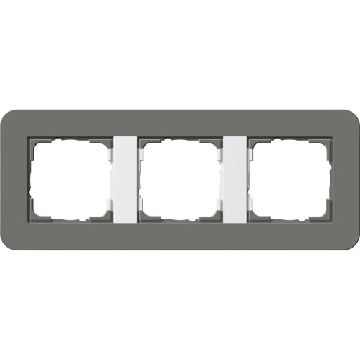 Gira - Abdeckrahmen 3fach 0213413 Dklgrau/Reinweiß