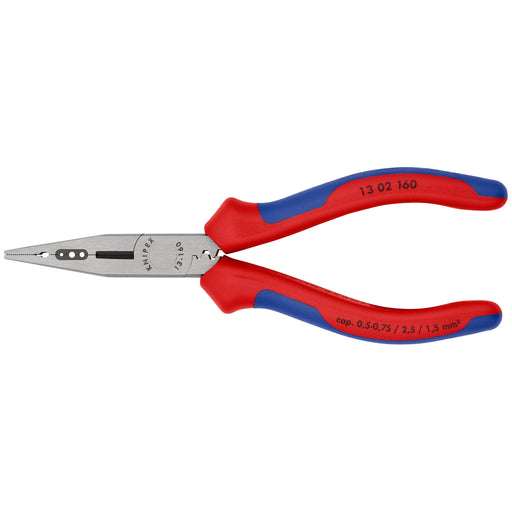 Knipex - Abisolier-/Abmantelwerkzeug Verdrahtungszange 13 02 160 SB 160mm