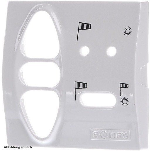 Somfy - Abdeckung/Bedienelement für Installationsschalterprogramme Abdeckplatte kompl. Uno IB 9012392 inteoweiß matt