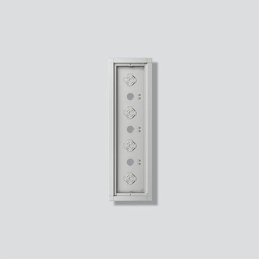 Siedle&Söhne - Montageelement für Türstation Gehäuse-Aufputz GA 612-4/1-01 SM Silber-Metallic