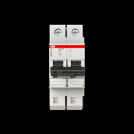 ABB Stotz S&J - Leitungsschutzschalter S402M-C6 A,10kA,2P,steckbar