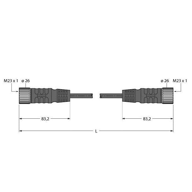 Turck - Konfektioniertes Sensor-Aktor-Kabel Aktuator- u. Sensorleitung CSM CKM 19-19-3/S101 TPE