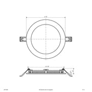 EVN Lichttechnik - Decken-/Wandleuchte LED-Einbaupanel LDR170925