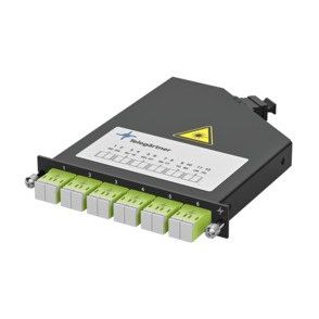 Telegärtner - Moduleinsatz für Patchpanel LWL HD3-ES FanOut-Modul 100022383 0,5HE 6xLC-D OM4
