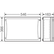 Hensel - Leergehäuse ENYSTAR-Leergehäuse FP 0401 306x486x136mm