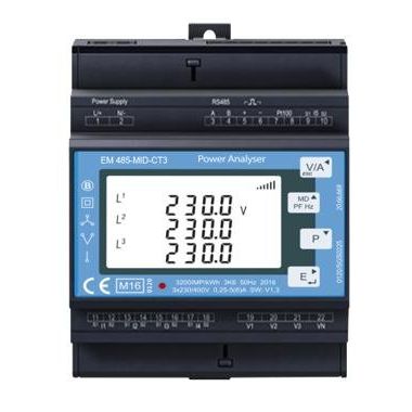 Janitza Electronic - Elektrizitätszähler Messwandlerzähler EMD 485-CT3 #1401507 3-phasig, 1/5 A