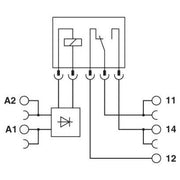 Phoenix Contact - Schaltrelais Relaismodul PLC-RPT- 24DC/21/MS PLC-RPT- 24DC/21/MS − 10 Stück