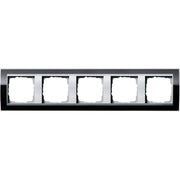 Gira - Abdeckrahmen 5fach 0215736 klar schwarz